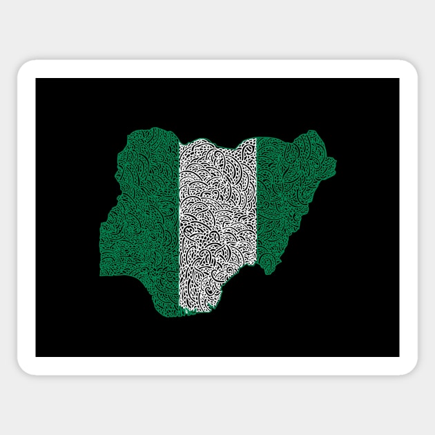 Nigeria Map Design Sticker by Naoswestvillage